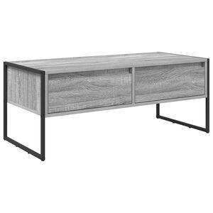 vidaXL Kava Stol Siva Sonoma 100 x 46 x 40 cm Konstruirano drvo