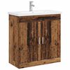 vidaXL Set namje&scaron;taja za kupaonicu Staro drvo 81 x 40 x 84,5 cm