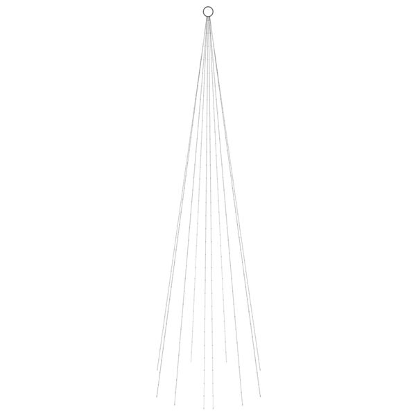 vidaXL Božićno drvce na stijegu 310 LED žarulja plave 300 cm