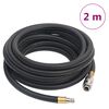 vidaXL Hibridno zračno crijevo crno 0,6 " 2 m od gume i PVC-a