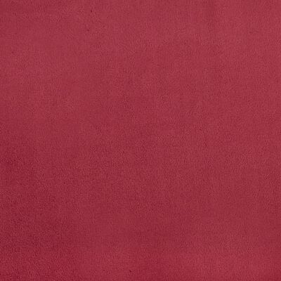 vidaXL Fotelja s tabureom crvena boja vina baršunasta