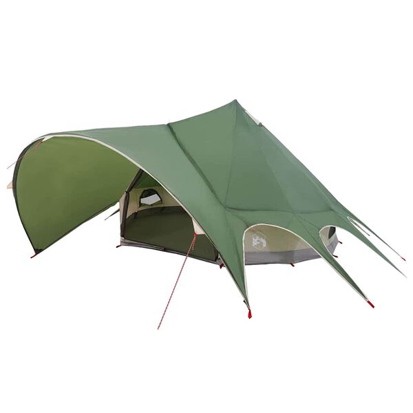 vidaXL Teepee &scaron;ator s krovom Zelena i Siva 600 x 600 x 347 cm