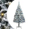 vidaXL Umjetno božićno drvce Bijelo 240 cm PVC i Čelik i Plastika