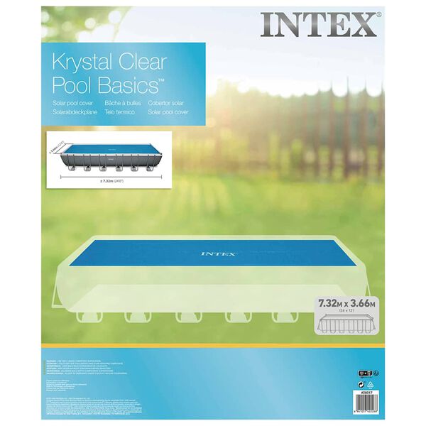 Intex solarna navlaka za bazen plava 716 x 346 cm polietilenska