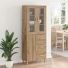 vidaXL Highboard Umjetnički hrast 69,5 x 34 x 180 cm Konstruirano drvo