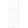 vidaXL Klizna vrata bijela 90 x 205 cm od kaljenog stakla i aluminija