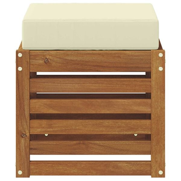 vidaXL Vanjska stolica klupa Čvrsto drvo akacije Prirodna