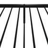 vidaXL Metalni okvir kreveta uzglavlje i podnožje crni 80x200 cm