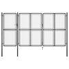 vidaXL Vrtna vrata Čelik 400x200 cm Antracit