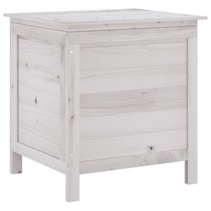 vidaXL Vrtna kutija za pohranu bijela 50x49x56,5 cm masivna jelovina