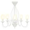 vidaXL Luster E14 Metal Bijela &Oslash; 52 x 47 cm