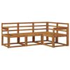 vidaXL Set vanjskih sofa 4 pcs Prirodna Čvrsto drvo akacije