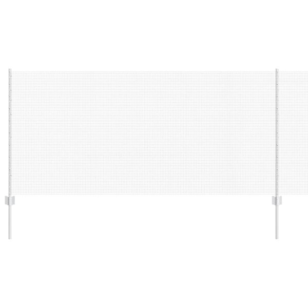vidaXL Ograda s postovima Srebrno 1 x 50 m Čelik