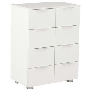 vidaXL Komoda visoki sjaj bijela 60 x 35 x 80 cm od konstruiranog drva
