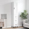 vidaXL Visoka komoda bijeli 34,5x34x180 cm od konstruiranog drva
