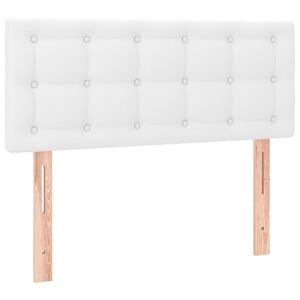 vidaXL Uzglavlje bijelo 100x5x78/88 cm od umjetne kože