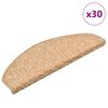 vidaXL Prostirke za stepenice 30 kom 65x21x4 cm zlatne poluokrugle velike