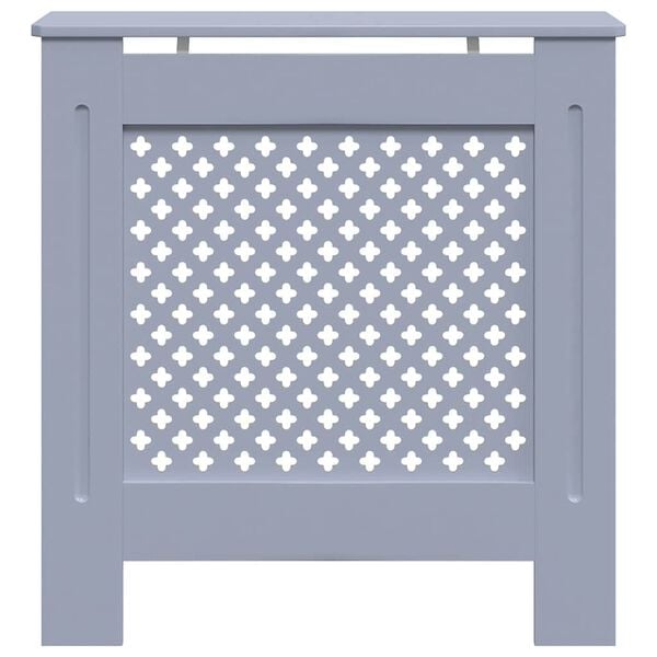 vidaXL Pokrov za radijator sivi MDF 78 cm