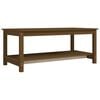 vidaXL Stolić za kavu boja meda 110 x 55 x 45 cm od masivne borovine