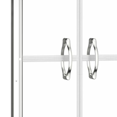 vidaXL Vrata za tuš-kabinu prozirna ESG 86 x 190 cm