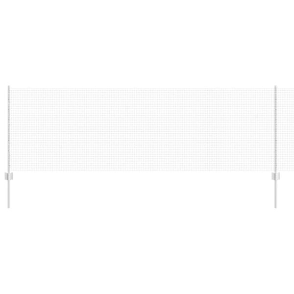 vidaXL Ograda s postovima Srebrno 0,8 x 10 m Čelik