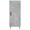vidaXL Visoka komoda siva betona 34,5x34x180 cm od konstruiranog drva
