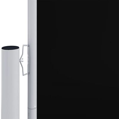 vidaXL Uvlačiva bočna tenda crna 180 x 1000 cm