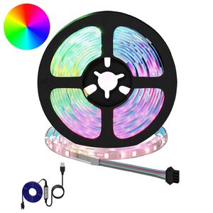 vidaXL LED traka 2 kom. Crna i prozirna Bakar i plastika