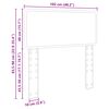 vidaXL Uzglavlje s uzglavljem Dimljeni hrast 100 cm Konstruirano drvo