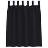 vidaXL Zavjese za blackout s prstenovima 2 pcs Crna 140 x 140 cm