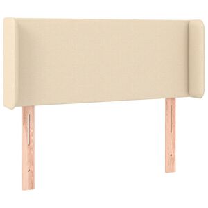 vidaXL Uzglavlje s u&scaron;ima krem 83x16x78/88 cm od tkanine