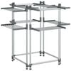 vidaXL Stalak za su&scaron;enje rublja 107 x 107 x 120 cm aluminijski