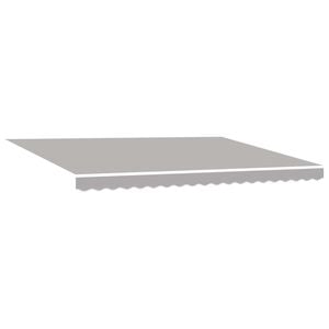 vidaXL Povlačivi tende Svjetlosiva 450 &times; 350 cm Tkanina i Aluminij