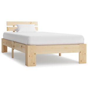 vidaXL Okvir za krevet od masivne borovine 100 x 200 cm