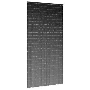 vidaXL Zavjesa za vrata protiv insekata tamnosiva 90x220 cm bambus