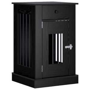 vidaXL Namje&scaron;taj za kućni kavez Crni hrast 50 x 47,5 x 80 cm