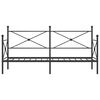 vidaXL Dnevni krevet bez madraca crni 90x190 cm čelik