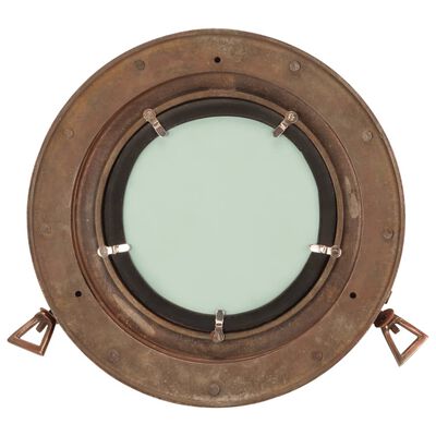 vidaXL Viseće zidno ogledalo Ø 30 cm od aluminija i stakla