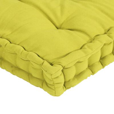 vidaXL Paletni podni jastuci 7 kom zelena boja jabuke pamučni