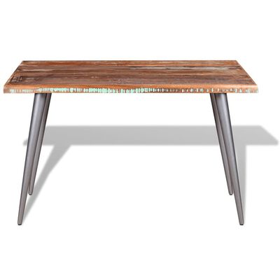 vidaXL Blagovaonski stol od masivnog obnovljrnog drva 120 x 60 x 76 cm
