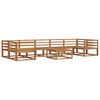 vidaXL Set vanjskih sofa 8 pcs Prirodna Čvrsto drvo akacije