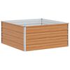 vidaXL Povišena vrtna gredica Svijetlosmeđa 100 x 100 x 45 cm