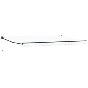 vidaXL Nadstre&scaron;nica Bijelo 500 &times; 300 cm Poliester i metal