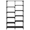 vidaXL Polica Crni hrast 100 x 32 x 170 cm Konstruirano drvo