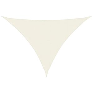 vidaXL Jedro protiv sunca od tkanine Oxford trokutasto 5x7x7 m krem