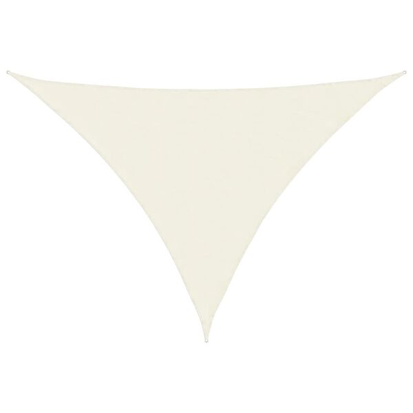 vidaXL Jedro protiv sunca od tkanine Oxford trokutasto 5x7x7 m krem