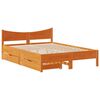 vidaXL Okvir kreveta s ladicama 135 x 190 cm od masivne borovine