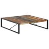vidaXL Stolić za kavu 140 x 140 x 40 cm od masivnog obnovljenog drva