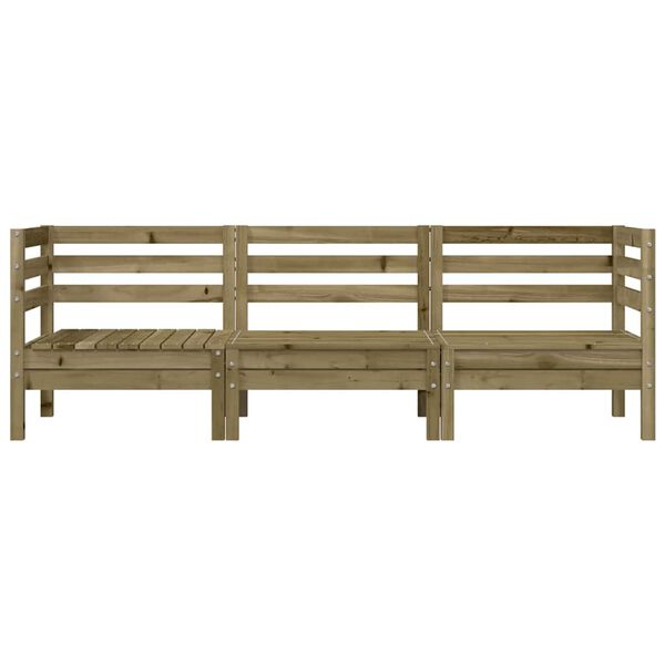 vidaXL Vrtni trosjed od impregnirane borovine