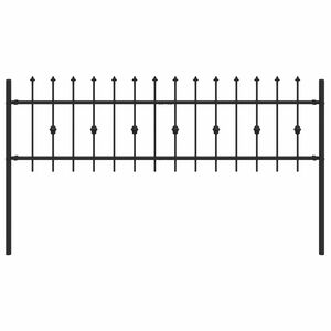vidaXL Ograda sa &scaron;iljcima ASTEN 200 x 110 cm Čelik s prahom premazan